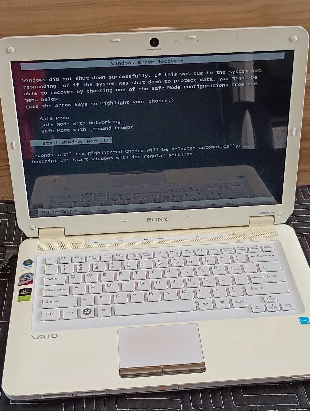 Sony VAIO PCG-3E2L Laptop with Charger Factory Reset Tested